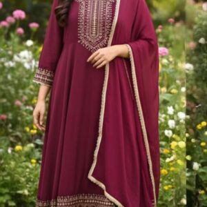 Zarina Embroidered Anarkali Suit Set