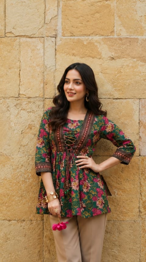 Customer wearing Rajkumari Collection outfit